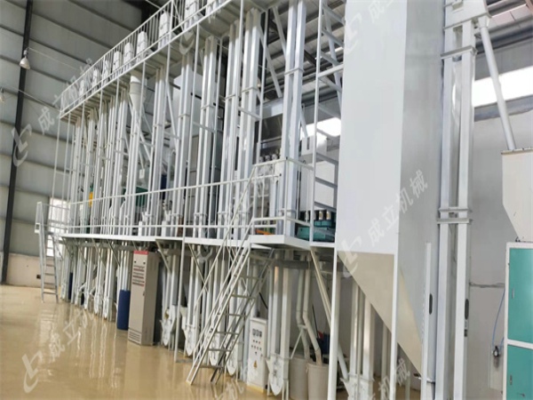 200噸玉米加工設備安陽滑縣用戶加工廠一角
